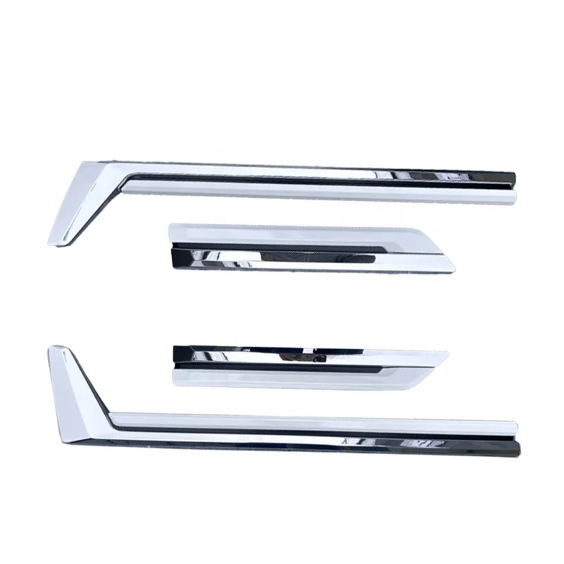 ABS Chrome + White  Black Body Door Side Molding Cover Trim 4pcs For Lexus LX600 2022-2024