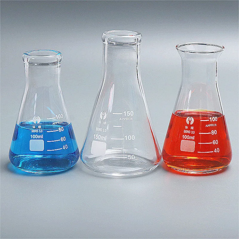 Factory Glass Conical Beaker for Lab Use