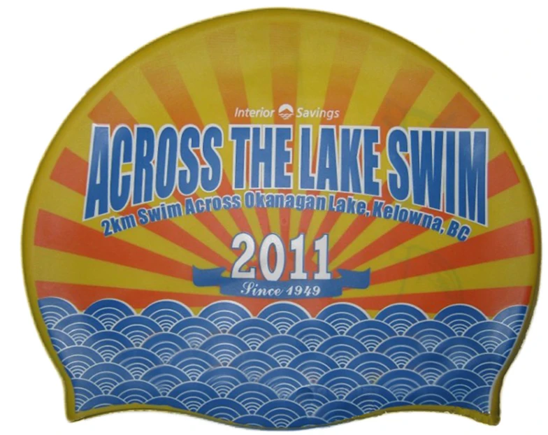 Stylish Newest Custom Design Silicone Swim Hat Eco Friendly Logo Printed