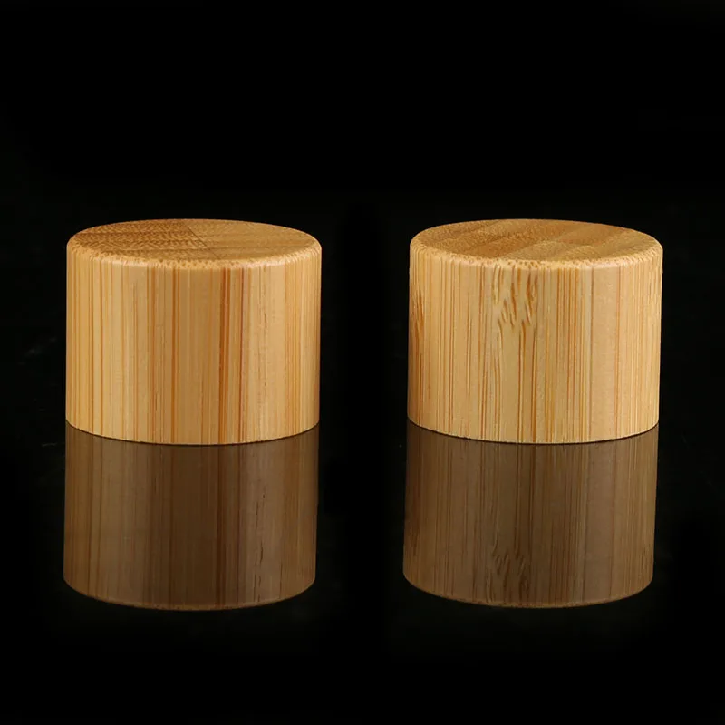 Natural 18/410 20/410 24/410 28/410 Bamboo Screw Top Lid Bottle Cap Bamboo products cosmetic packaging bottle cap