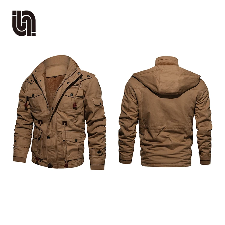 Оптовая продажа, Мужская Зимняя Толстая флисовая куртка пилота в стиле милитари