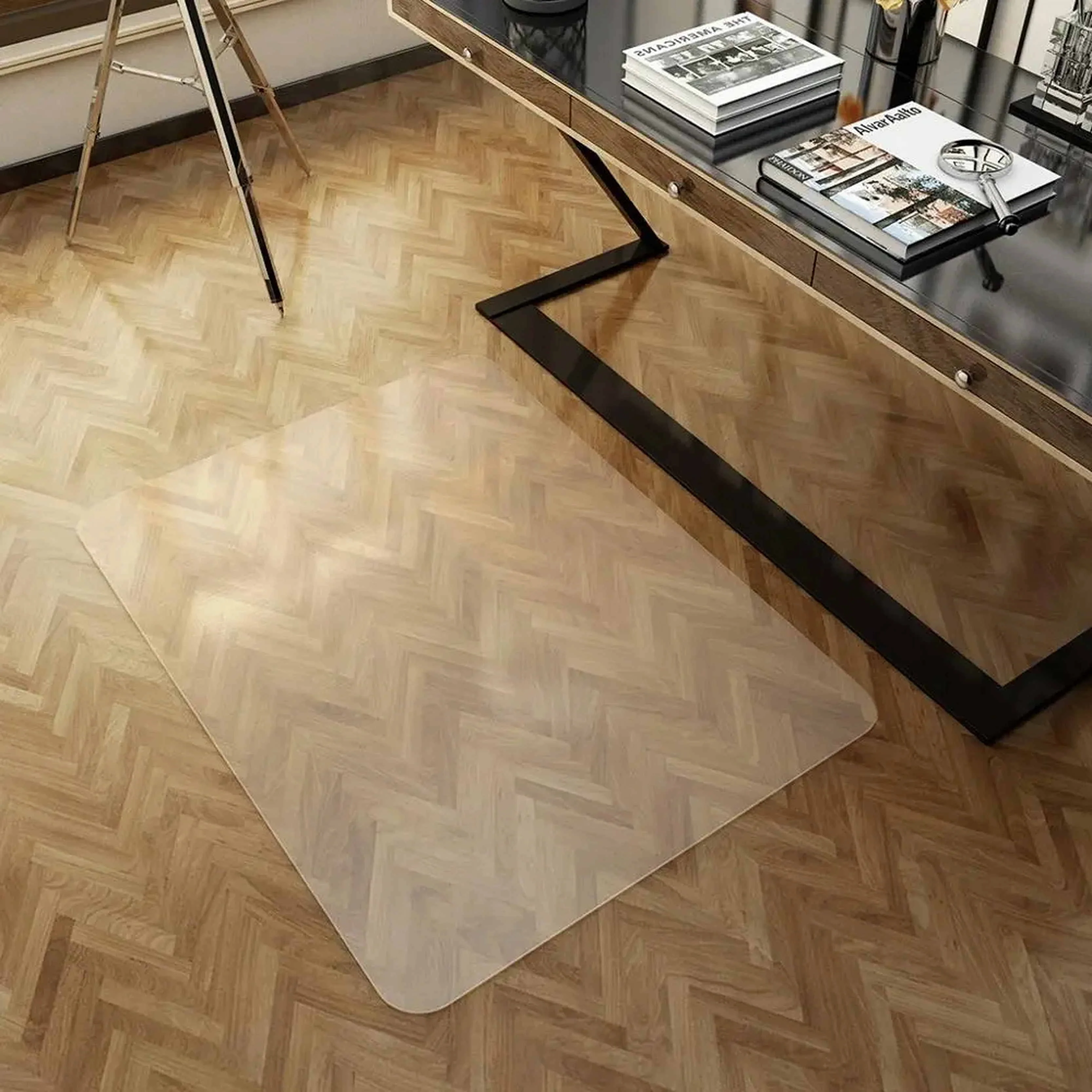 888 индивидуальный Противоскользящий ПВХ коврик для стульев прозрачный игровой офисный твердый пол квадратная форма домашнего и наружного использования