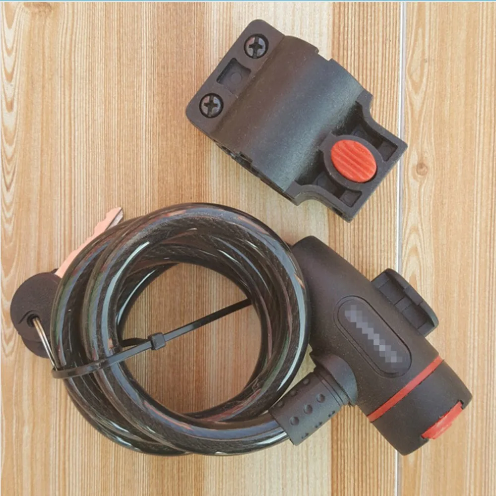 Hot Sale Anti-Theft Bike Bicycle Lock Stainless Steel Cable Coil For Castle Motorcycle Cycle MTB Bike Security Lock with 2 Key