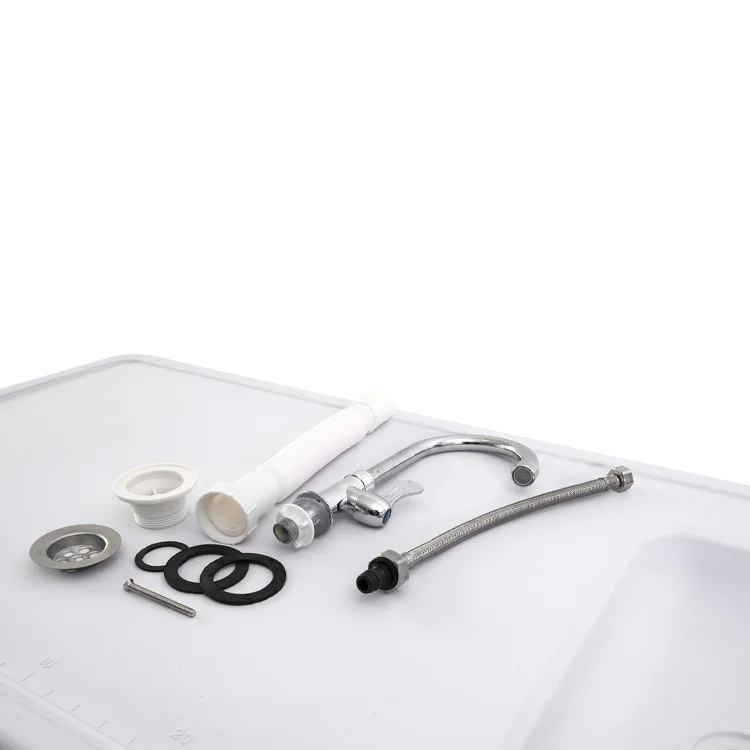 Portable Outdoor Camping Kitchen with Sink Mobile Folding Table for Cleaning