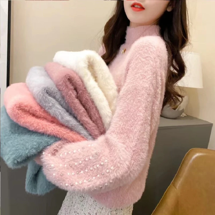 wholesale low price winter fashion Korea design ladies sweaters OC277