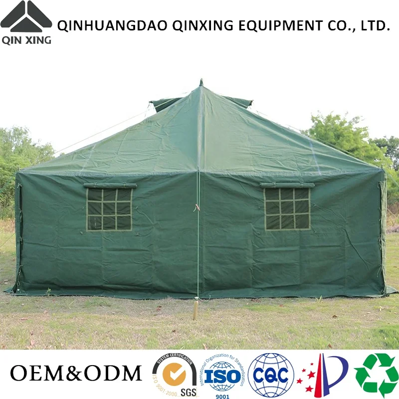 QinXing Selling Non-flammable Tear-resistant fabric waterproof camping tents sale outdoor canvas tents canvas winter tent