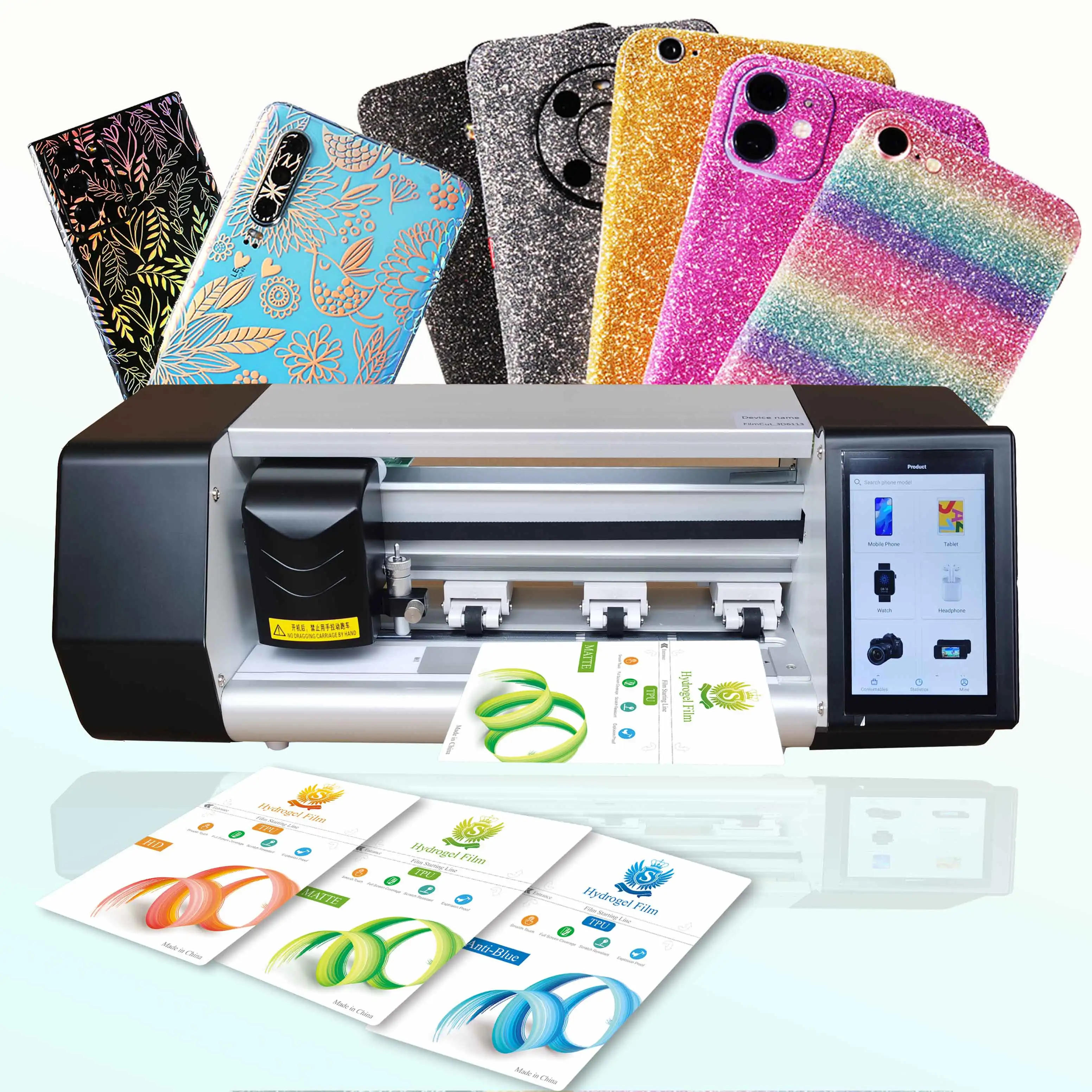 plotter protective hydrogel cutter intelligent automatic Film Cutting Machine screen protector cutter machine	mobile back skin