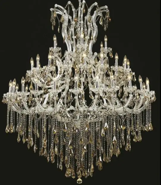 Cognac chandelier lighting modern wholesale price chrome maria theresa chandelier candle lamp indoor ceiling decoration