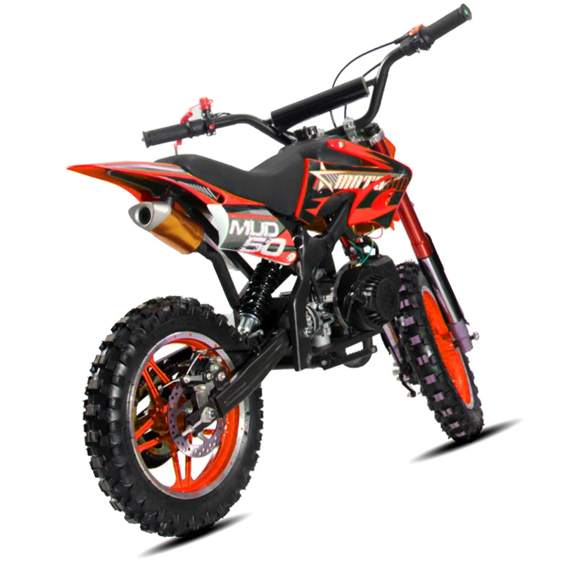 Новый желтый 50cc крест мото 2 тактный старт полностью автоматический питбайк детский внедорожник Кросс Мотоцикл T01 с CE
