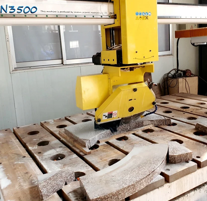 5 Axis CNC Water Sawjet Cutting Machine Architectural Stone Countertops Cutting Fabrication of Granite Mexico Turkey Russia Max