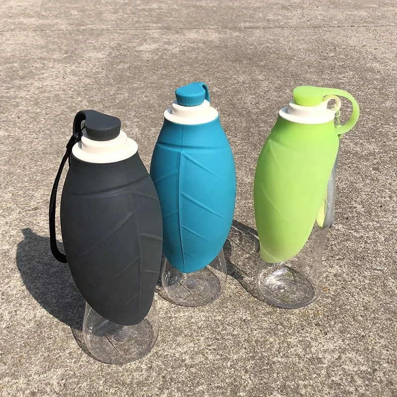  580ml портативный собака бутылка для воды мягкий силиконовый лист дизайн путешествия собачья миска Щенок Кот пьёт открытый водный распылитель
