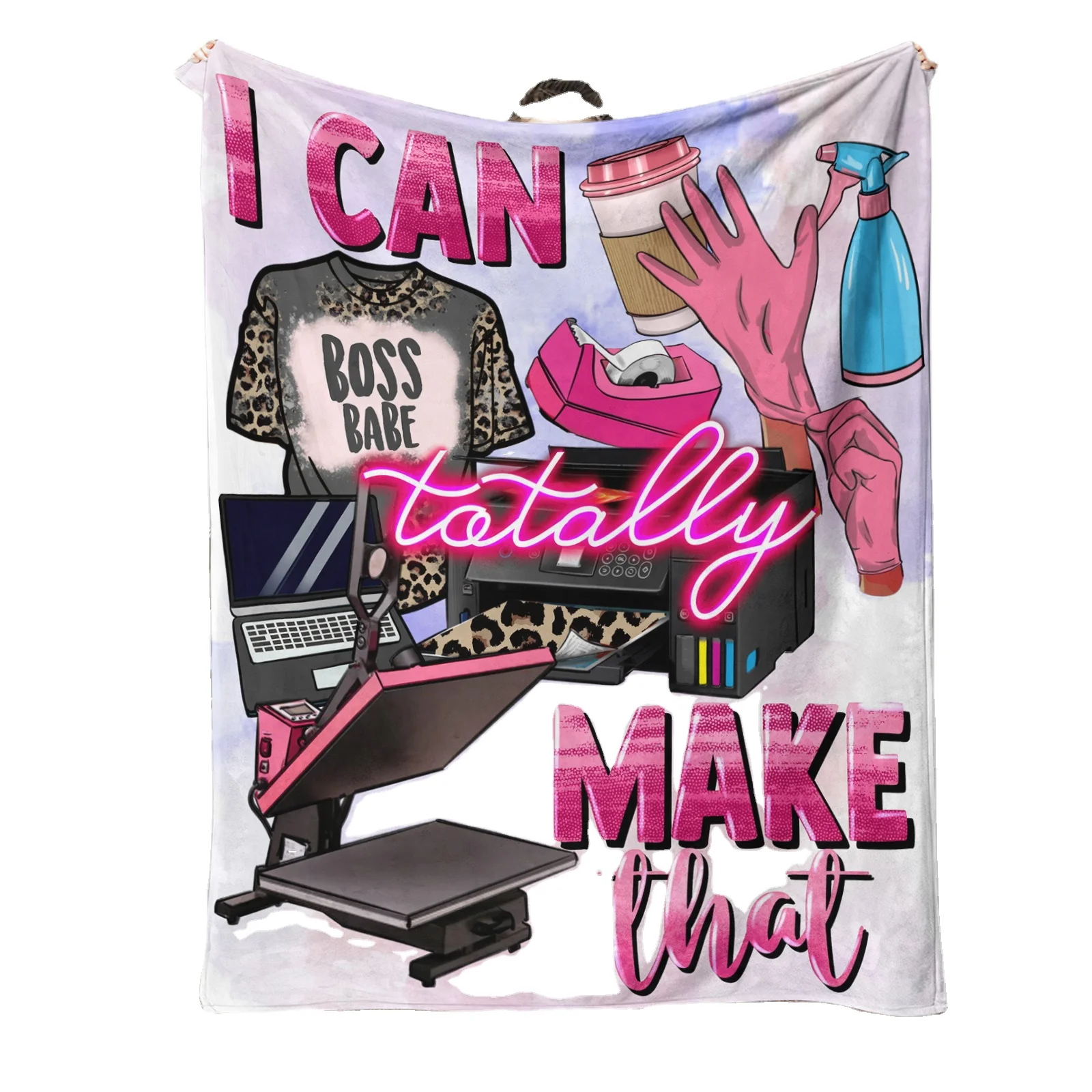 Hot Selling Wholesale American Wool Blanket Halloween Christmas Limited Cartoon Customizable Pattern Cotton Blanket