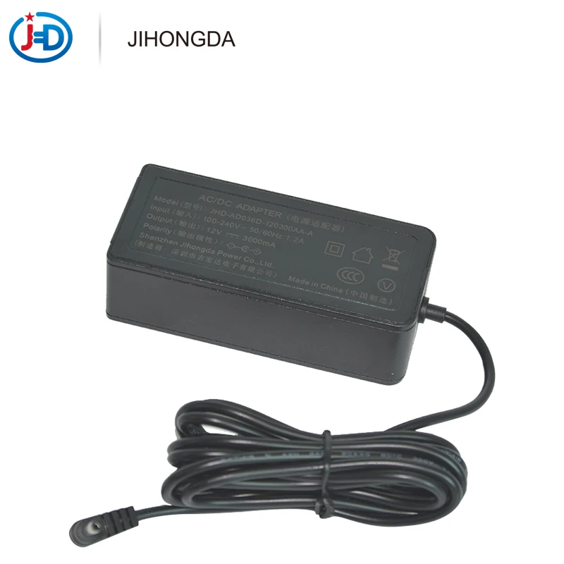 2020 proof fire pure PC 12 volt adapter 12v 3a power adapter 12v ac dc power adapter laptop with gs ce fcc cul