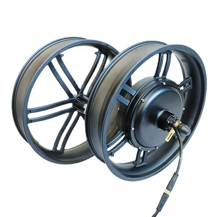 20*4.0 20 20x4 inch Gearless 48V 60V 72V1500W Off-road Fat Tire Electric Bicycle Hub Motor with Front Wheel
