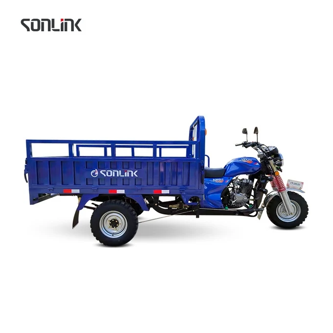 Sonlink Moto Gas 150/200cc 3 Wheels Motorized Adults Cargo Tricycle Racing Motorcycle,right Three-wheeled Motorcycle 150CC 150kg