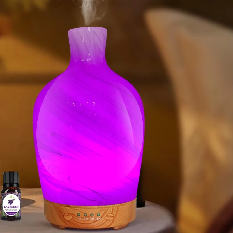 new product ideas 2022 technology plug in fragrance diffuser essential oil  3D glass diffuser magic diamond mist humidifiers