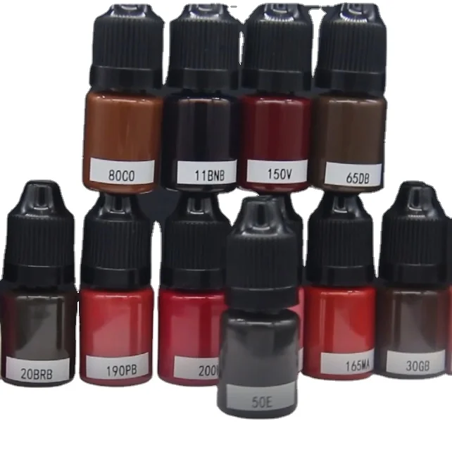 Чернила для татуировок, компания по производству перманентного макияжа, OEM органический пигмент для микроблейдинга и татуировок