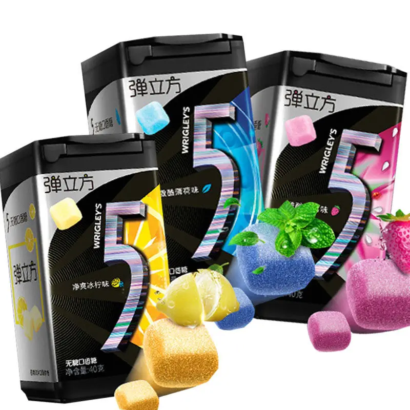 China Hot Selling Chewing Gum Mixed Flavor 40g Sugar Free Chewing Gum