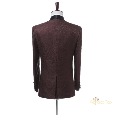 
APHACATOP 2020 Burgundy Men Wedding Suits TR or Wool Custom 