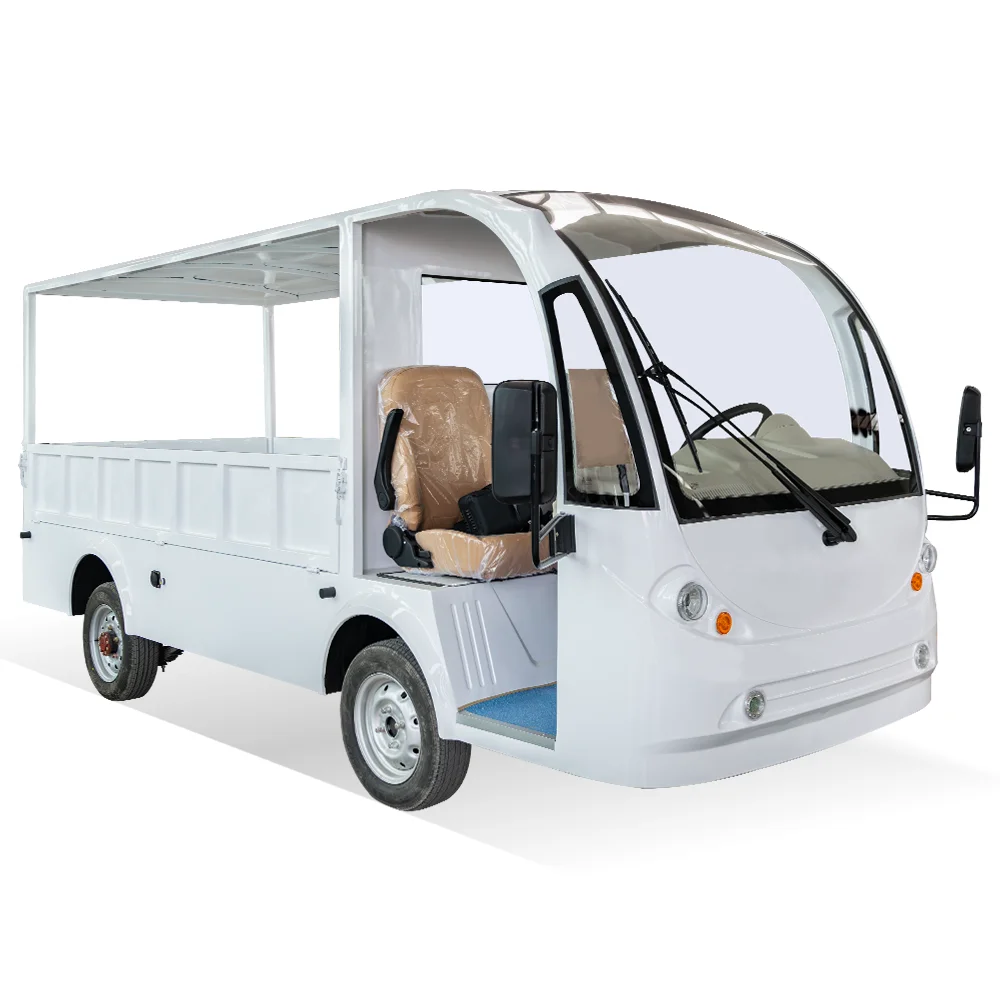 8 Seat Enclosed Luxury Four Wheeler Mini Tourist Bus Sightseeing Car Tour House Car Street Legal Golf Cart