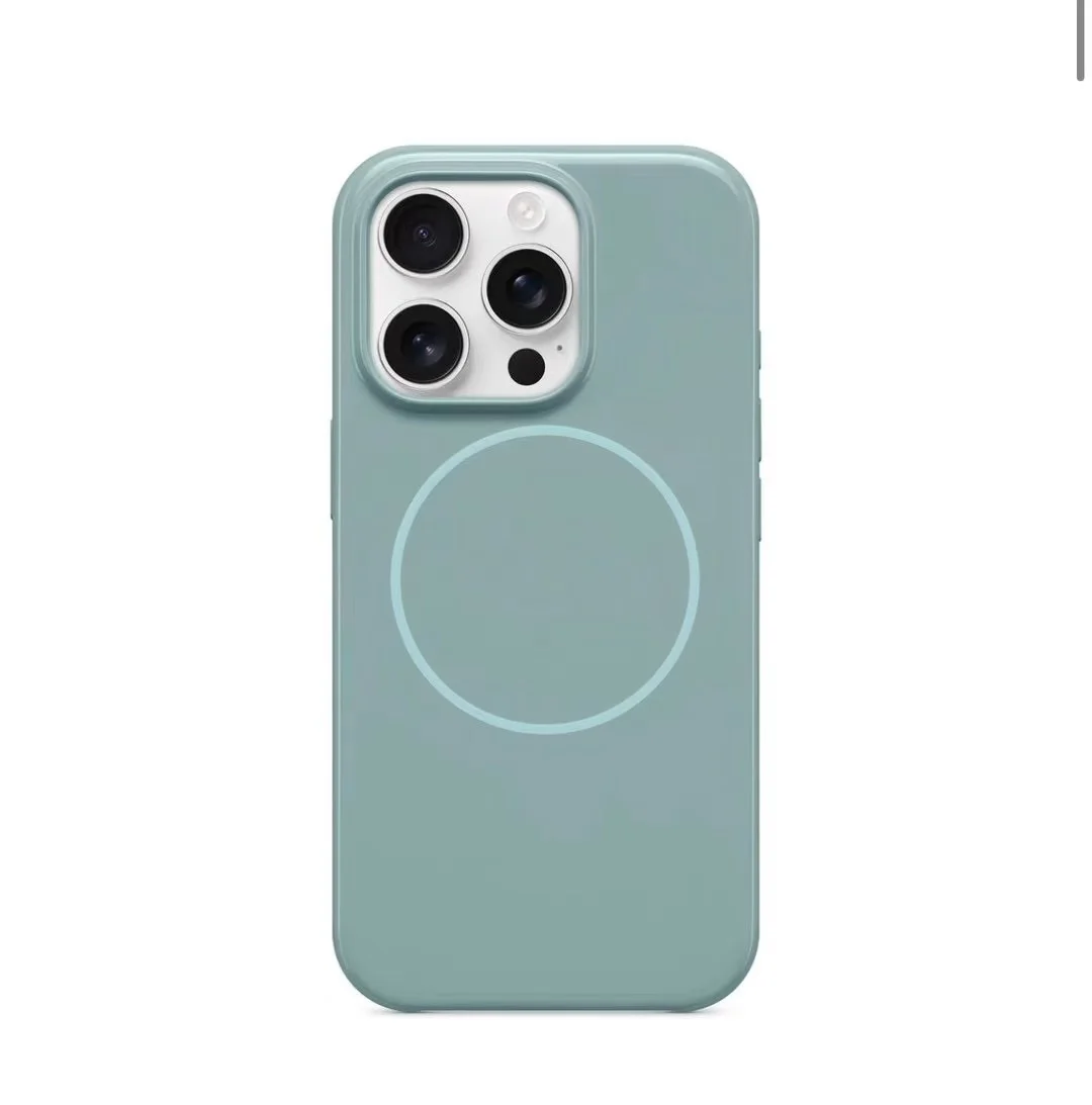 Новый Магнитный чехол для телефона iPhone 16 Plus Pro Max жесткий с гальваническим покрытием УФ-печатью