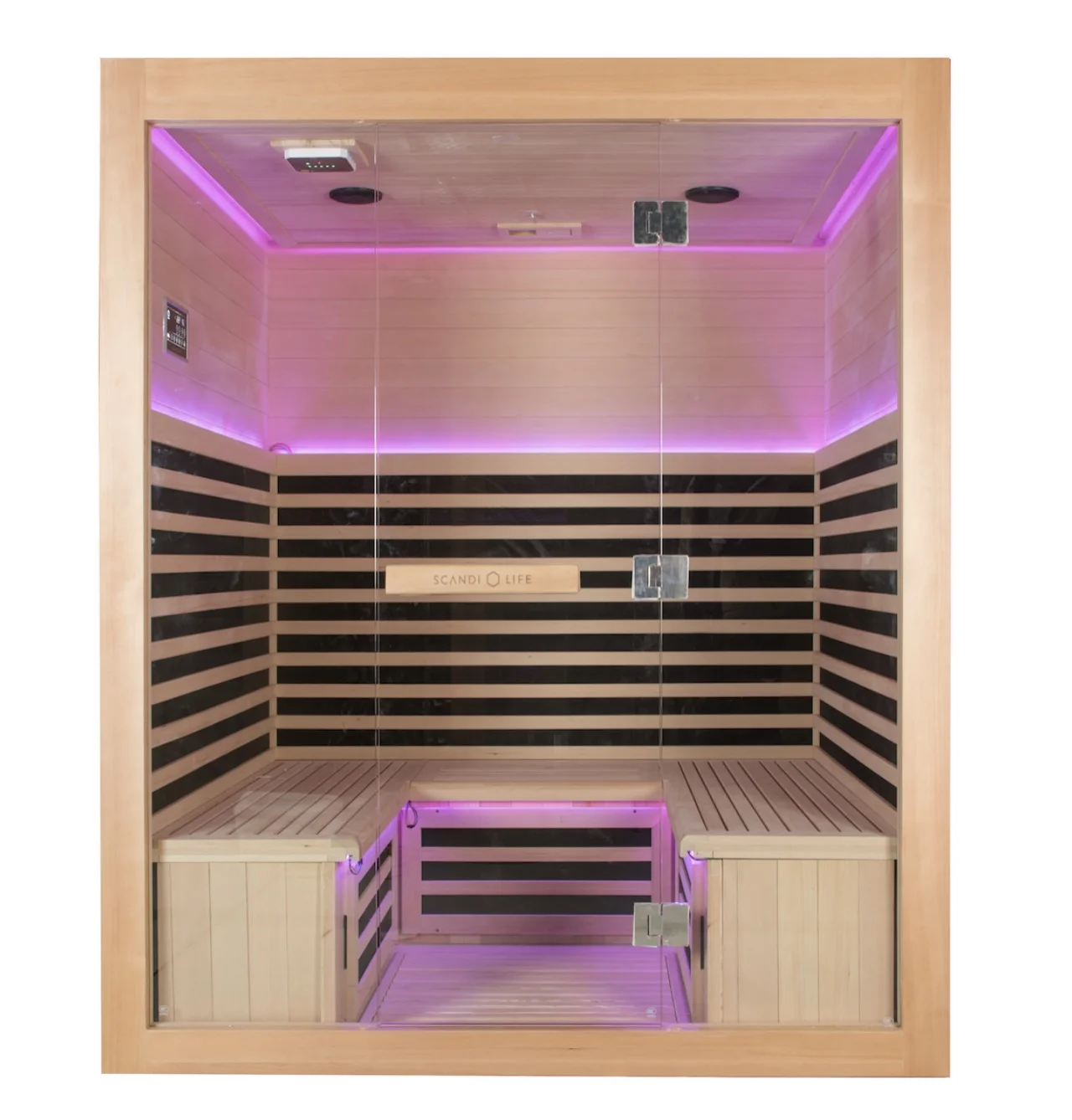 5 Seats Wholesale Household Hinoki Dry Steam Barrel Sauna Room for Beauty Spa and Fitness