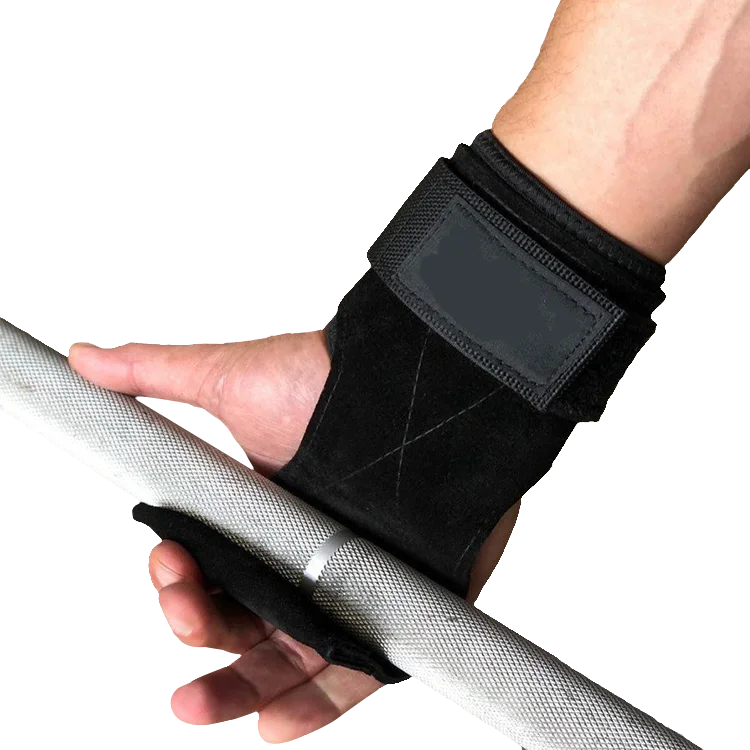 Перекрестная тренировка из воловьей кожи Мощные Подъемные крючки Ручные захваты перчатки для тяжелой атлетики тяжелые ремни