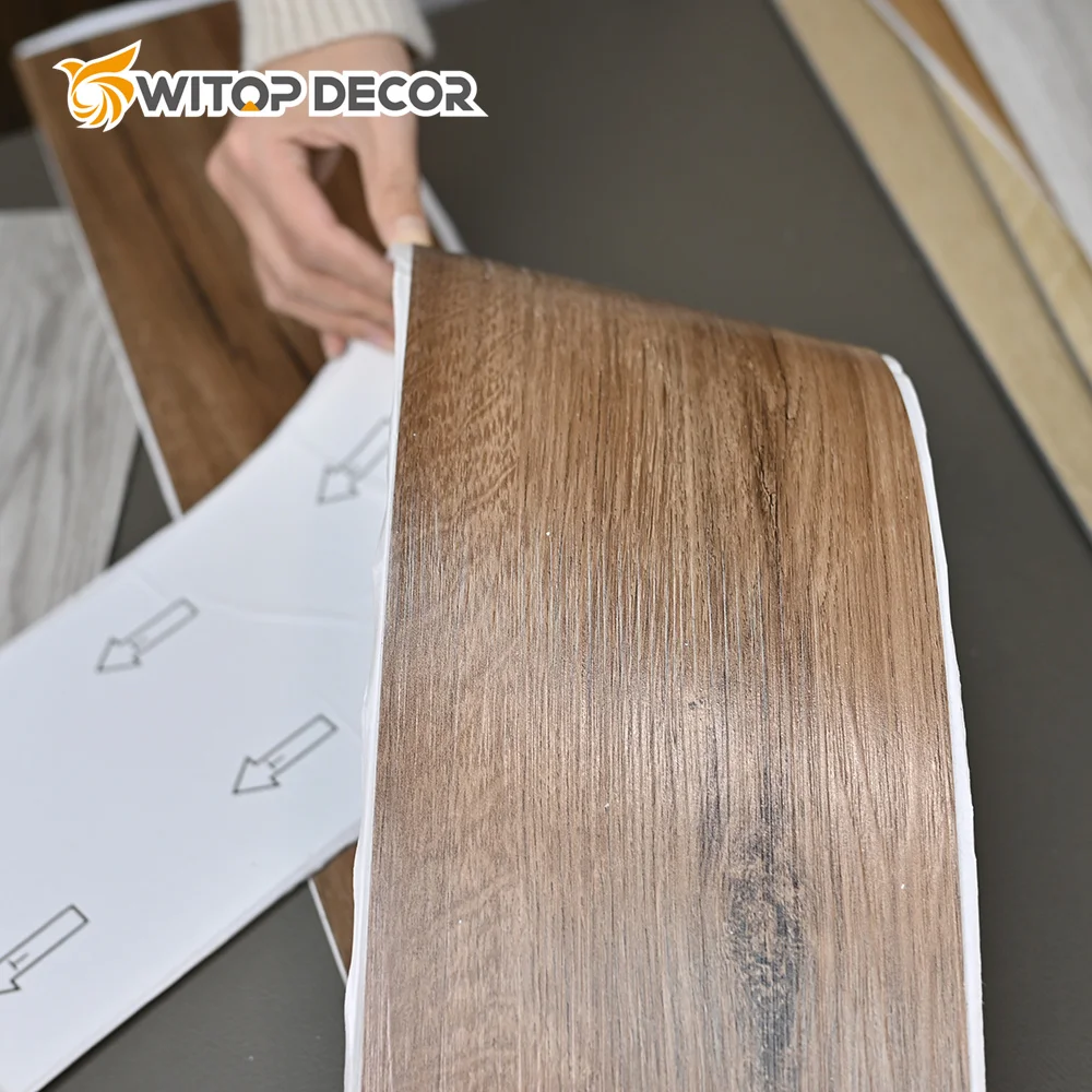Wood Look Eco-friendly High Quality Best Price Children No Glue Loose Lay Pvc Vinyl Floor