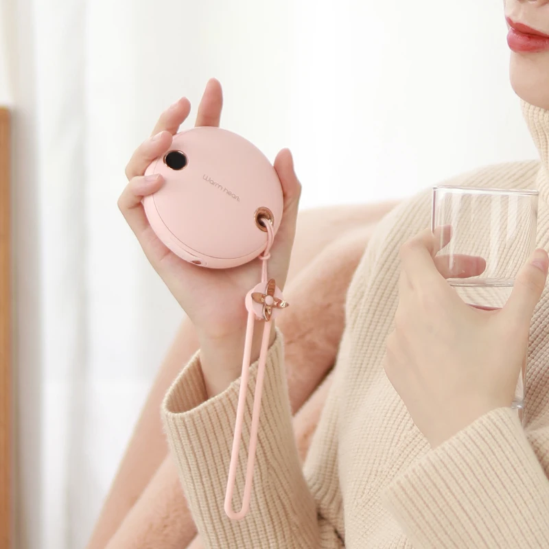 2022 New Winter Usb Rechargeable Cute Mini Portable Battery Pocket Hand Warmer Electric Reusable Power Bank Hand Warmer