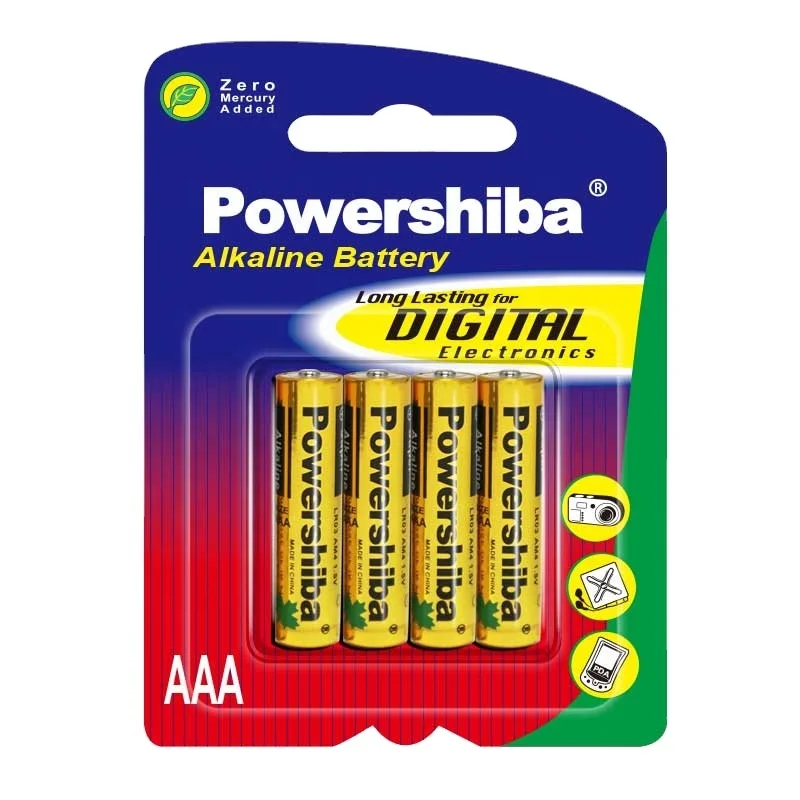 Free Mercury Cadmium Lead Primary Alkaline AAA Lr03 Am-4 Dry Cell Battery