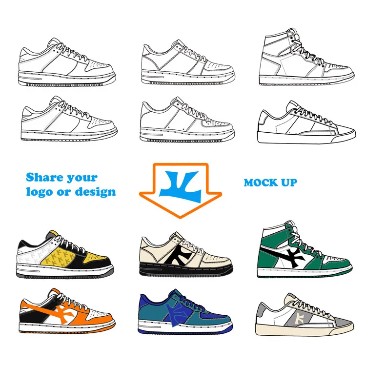Factory Wholesale Custom LOGO Sneakers Original Brand Unisex Retro Design Leather Casual Men Shoes
