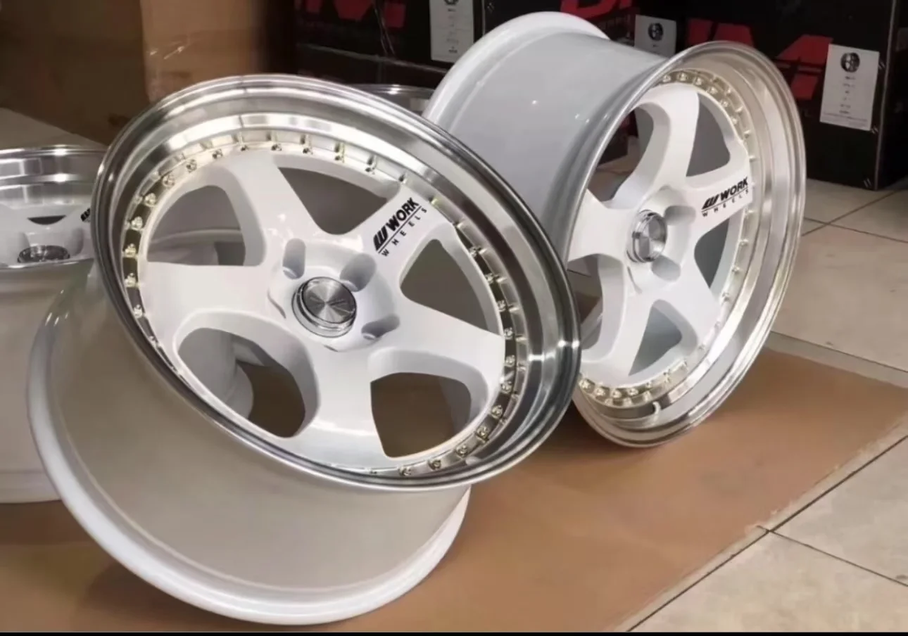 customizable 15*6.5 Inch Wheels 4 Hole 100-114.3mm Car Aluminum Alloy Wheels