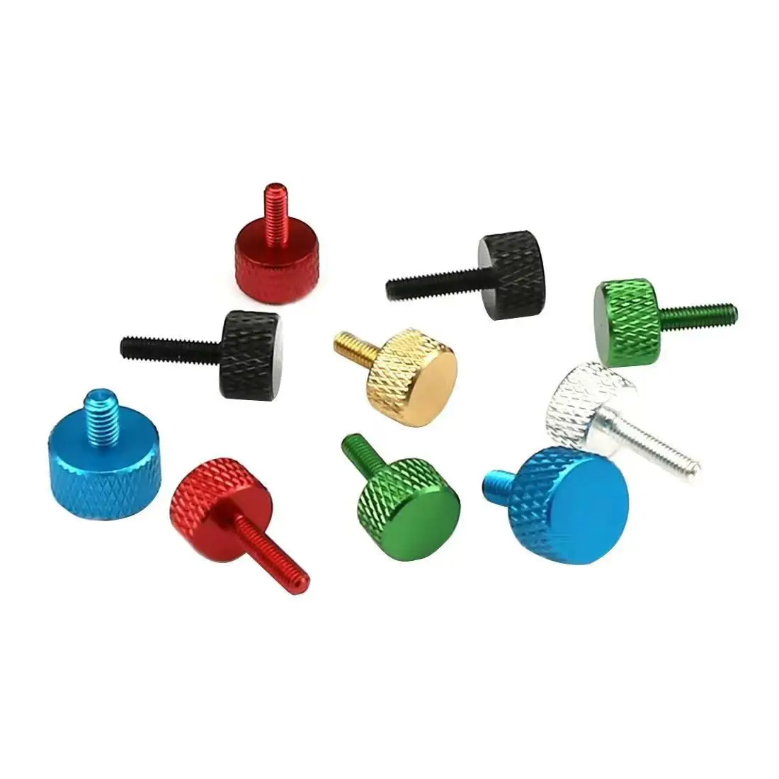 Anodized Aluminum Thumb Screw Binding Head M4 Aluminium Knurled Thumb Screws Multicolor
