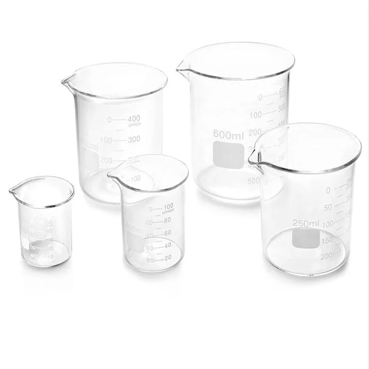 Glass Measuring Beaker 200ml Low Form Beaker Borosilicate Beaker