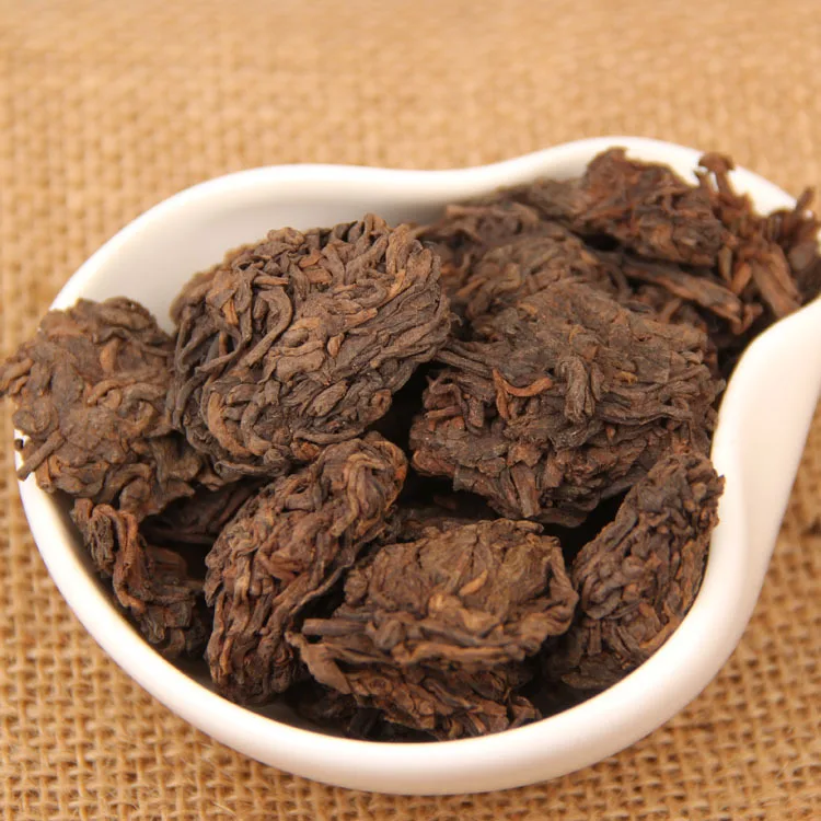 Заводская цена черный чай 2005 год золотой бутон Lao Cha Tou puer спелый menghai natural tuo cha 
