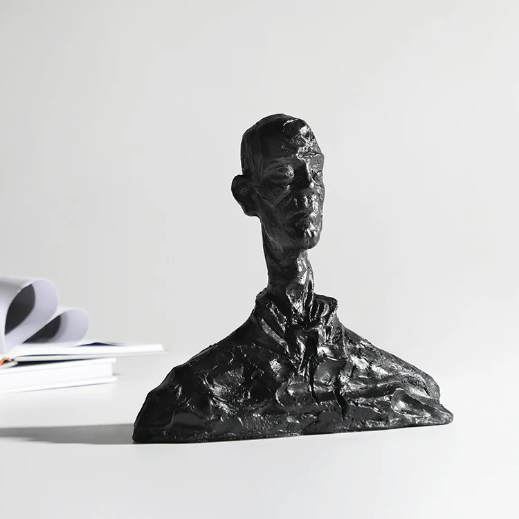 Resin male sculpture home decorative sculpture indoor object modern abstract design presents gifts