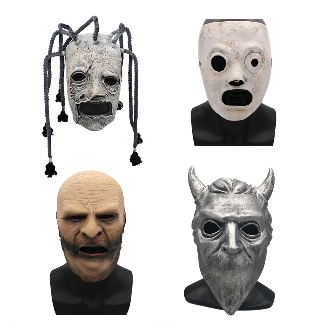 Забавная маска для косплея по мотивам Хэллоуина из фильма Slipknot, латексная маска для косплея Кори Тейлор, маска Slipknot для вечеринки, костюмы для бара, реквизит для взрослых