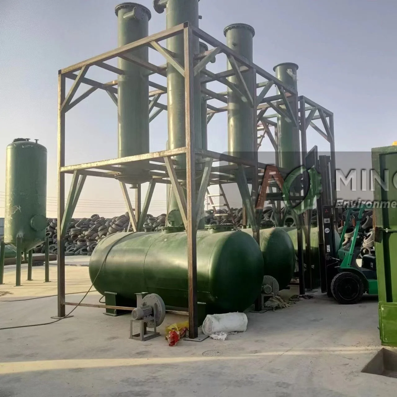 Tyre Pirolysis Oil Tyre Pyrolysis Oil Convert Diesel Machine Petroleum Refinery Plant
