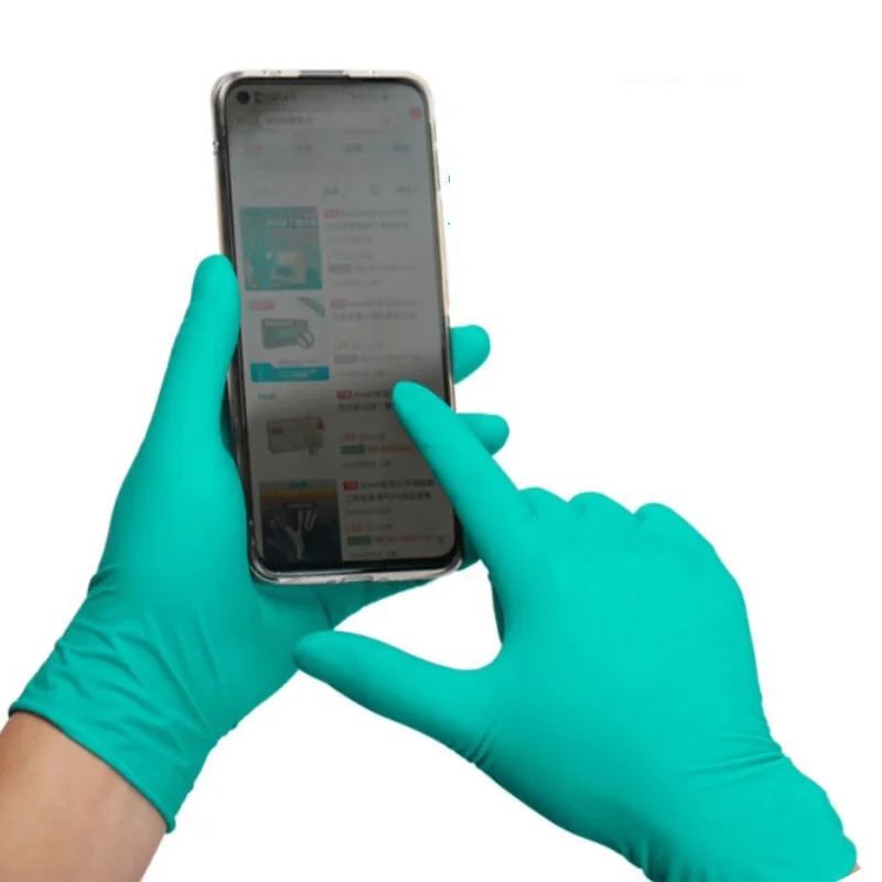 ANSELL TouchNTuff 92-600-M Chemical Resistant Nitrile Powder Free Disposable Gloves