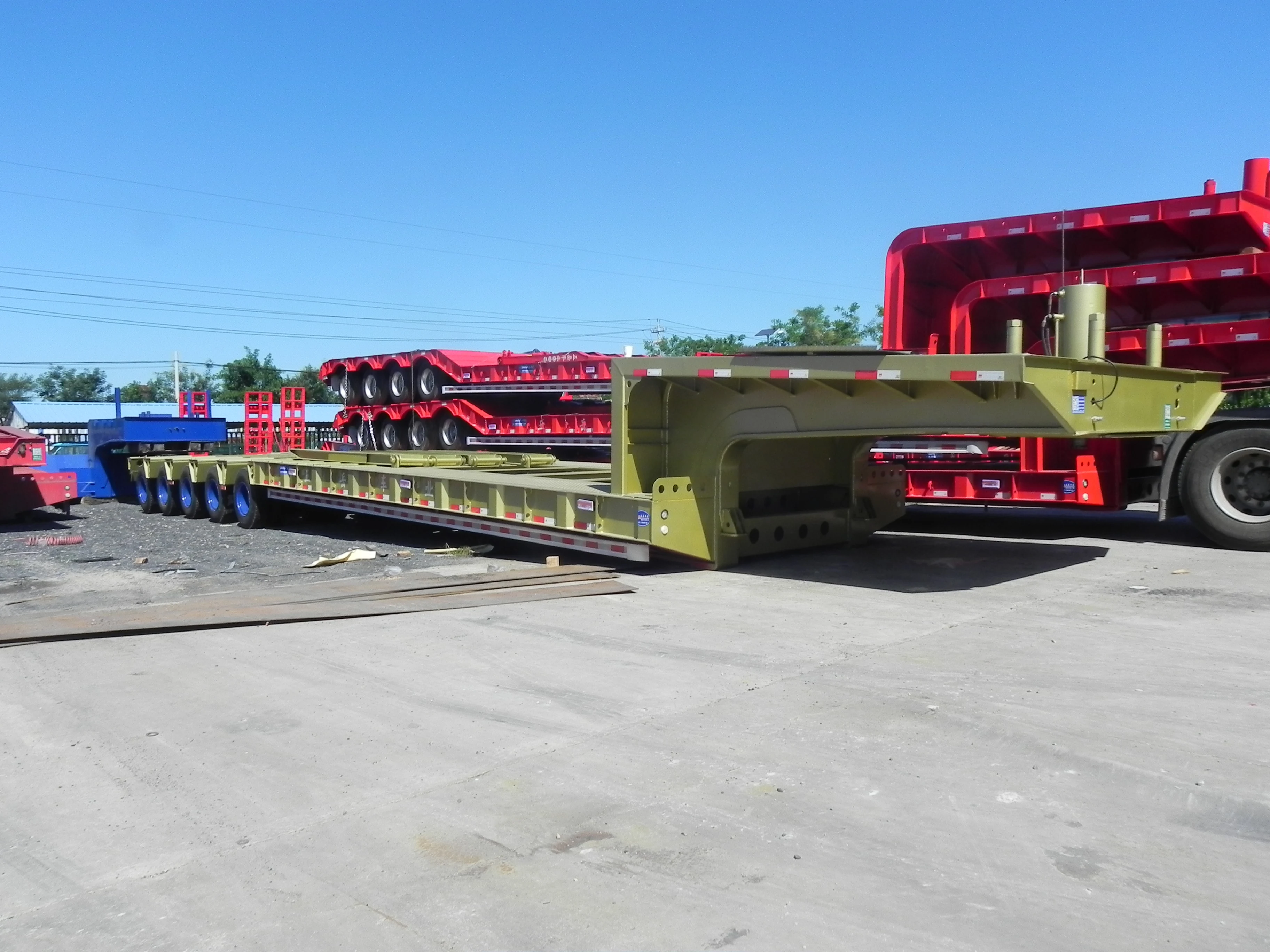 5Line 10Axles 40wheels Trailer Carry Loading 200Tons Low Bed Trailer