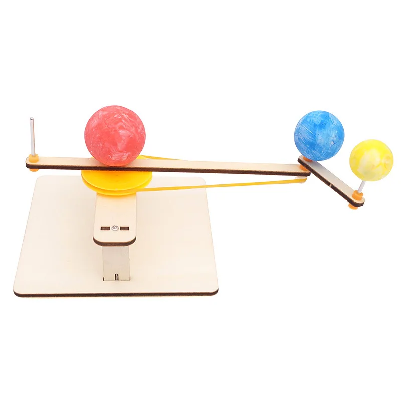 DIY Earth Moon Sun Orbital Planetarium Geography Physical Learning Toy Science Experiments Kits,STEM toy Learning Sets