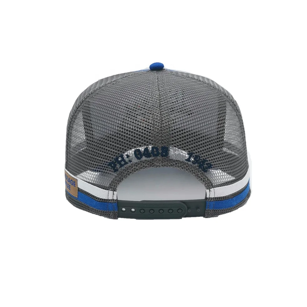 custom high quality trucker hats caps 5-panels breathable solid blank style mesh trucker cap hat for summer outdoor sports