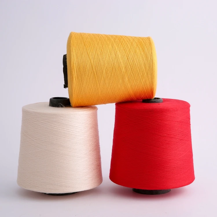 
Wholesale Reasonable Price Recycle Sustainable Three Color High Elastic Polyester Core Spun Yarn 