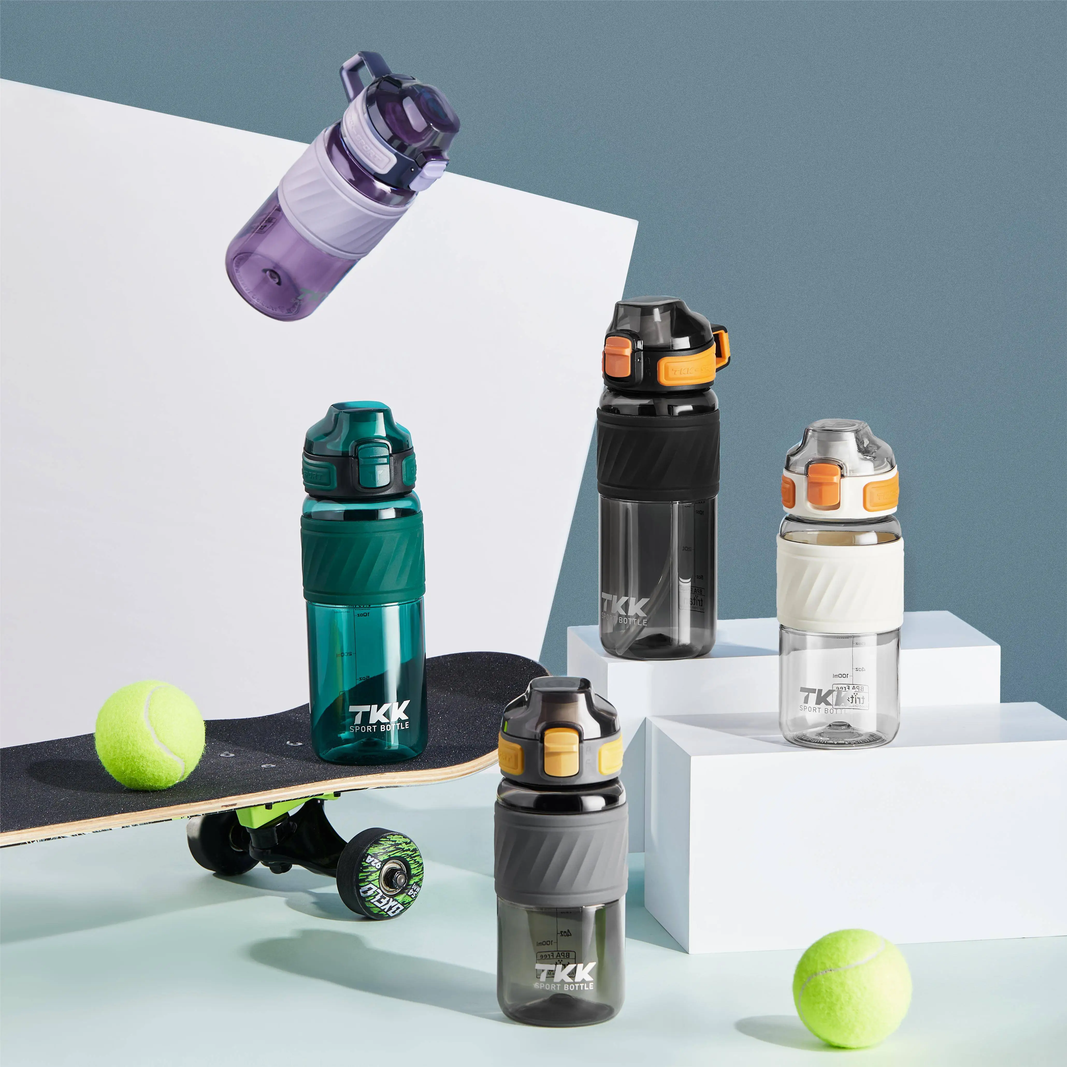 Custom Logo TRITAN Plastic Gym Sports Water Bottle New Design 600ml plastic tritan water bottle  for Travel and Running