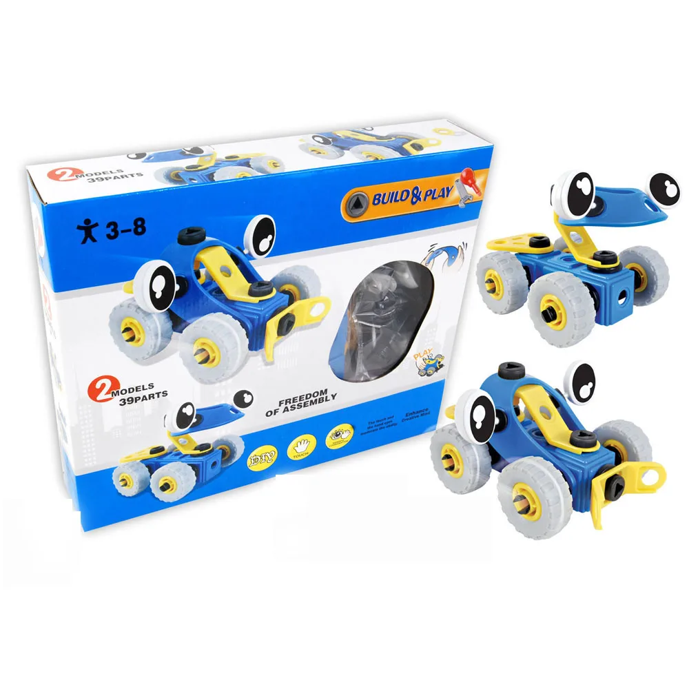 
Wholesale amazon hot sell take apart toys model cars kits to build educational assemble car toys for kid with electric drill 