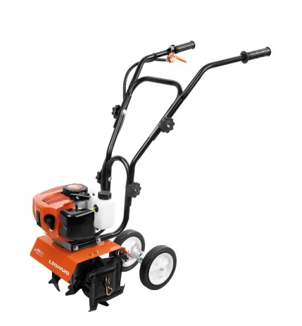 LEOPARD 51.7cc 250mm hand push Mini Tiller 90mm depth 520TU OEM multi purpose Manual Hand Mini Farm Ploughing Simple tiller