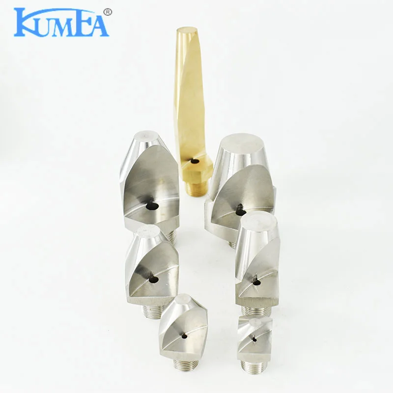 KUMEA Large size Stainless steel Water Washing Narrow Angle Spoon Deflector Jet Flat Fan Spray Nozzle