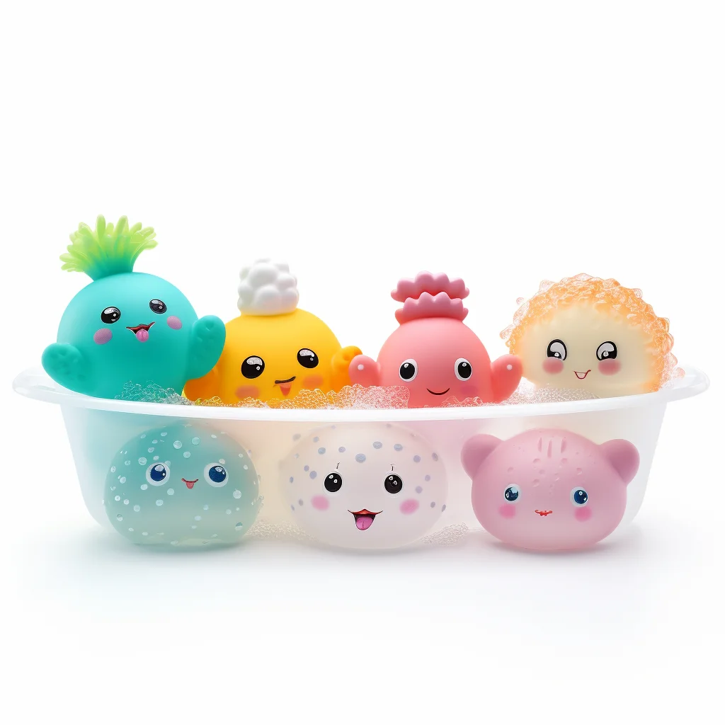 Custom Water Squeezing Toy Eco-friendly PVC Bathtub Toys Cute Animal Shape Mini Floating No Hole Sea Animals Baby Bathing Toy
