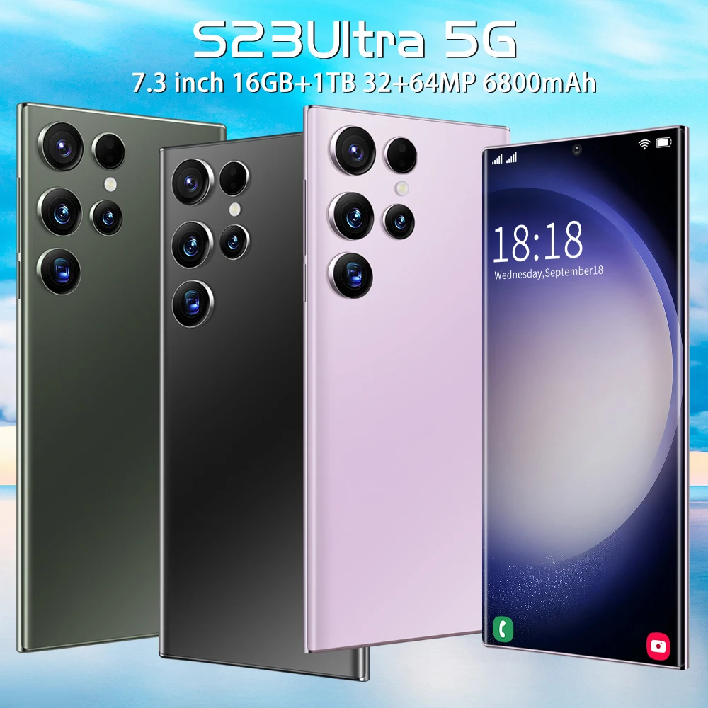Factory Price S23 Ultra 5G Smartphone Android 13 0 1TB Storage 6 8 Inch HD OLED Display