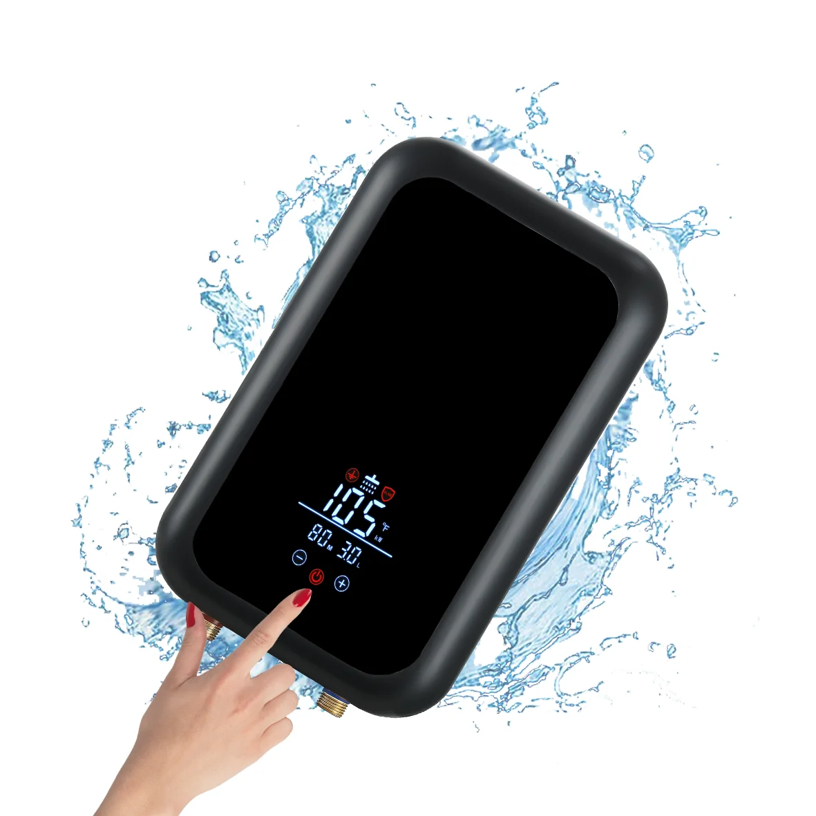 HOT Cheap Plastic Tankless 3500W/5500W/6000KW 110V/220V Hot Water Kitchen Instant Electric Water Heaters With Shower Head